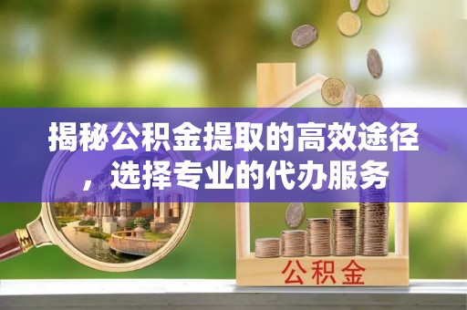 广灵揭秘公积金提取的高效途径，选择专业的代办服务