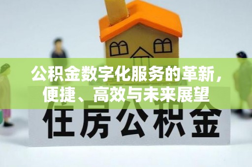 广灵公积金数字化服务的革新，便捷、高效与未来展望