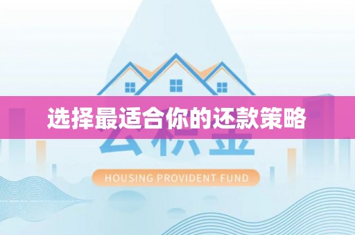 广灵选择最适合你的还款策略